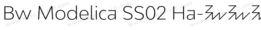 Bw Modelica SS02 Ha字体转换